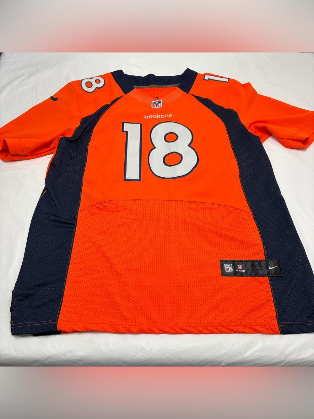 Peyton Manning #18 Nike NFL Denver Broncos Jersey Men’s 44 Large